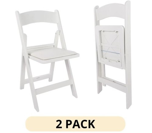 Pack folding chairs white - pack,